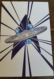 2016 SDCC COMIC CON EXCLUSIVE MONDO STAR TREK BEAUTFUL PROMO CARD - Picture 1 of 1
