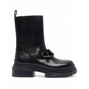 Genuine ASH Shoes STORM Chelsea boots 36 Leather Black - FM21-M-135644-001-36 - Picture 1 of 4