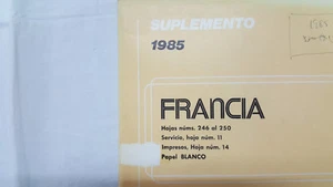 HOJAS EDIFIL ANDORRA FRANCESA, AÑOS 1.985-86, CARTULINA BLANCA, SIN MONTAR . - Imagen 1 de 4