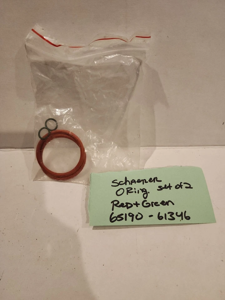 Juego de 2 anillos tóricos Schaerer Coffee Art ROJOS Y VERDES 65190 y 61346 nuevos OEM Foto 1 de 1