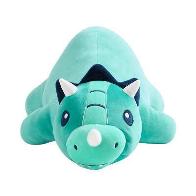 Travesseiro de pelúcia Your Zone Kids Dino Weighted, 24" x 7", verde - Imagem 1 de 4