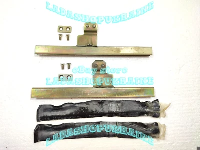 Soporte izquierdo + derecho, vidrio corredizo de puerta LADA 2101 2103 2106 - Image 1 of 4