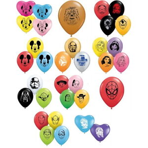 Kids Childrens Character Latex Balloons - 5 inches - Qualatex - Pack of 100