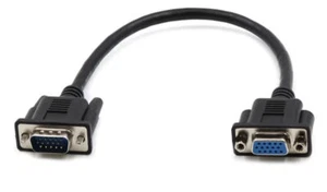 VGA 15Pin Monitor Video Cable For PC TV LCD LED, Male to Female - 0.3m - Picture 1 of 2