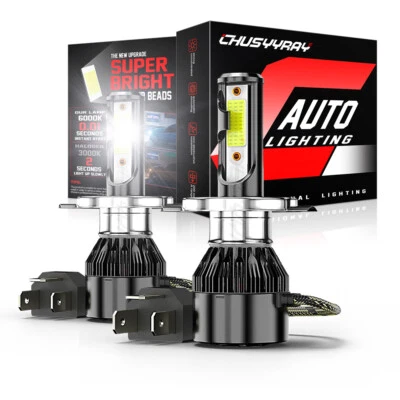 适用于丰田普锐斯 2001 - 2009 LED 车头灯套件 H4 9003 6000K 2X 高/低光束灯泡 — 第 1/4 张图片