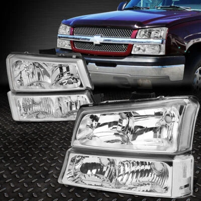 Fits for 2003-2007 Chevy Silverado Avalanche 1500 2500 Headlights Assembly Lamp Foto 1 de 4