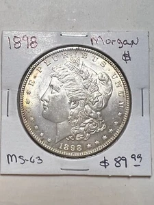 1898 Morgan Silver Dollar $1  - Picture 1 of 2