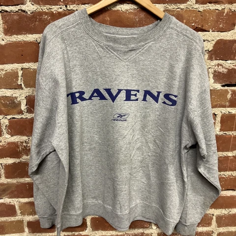 Vintage Reebok Baltimore Ravens Crewneck Sweater Adult Size Large T Cover