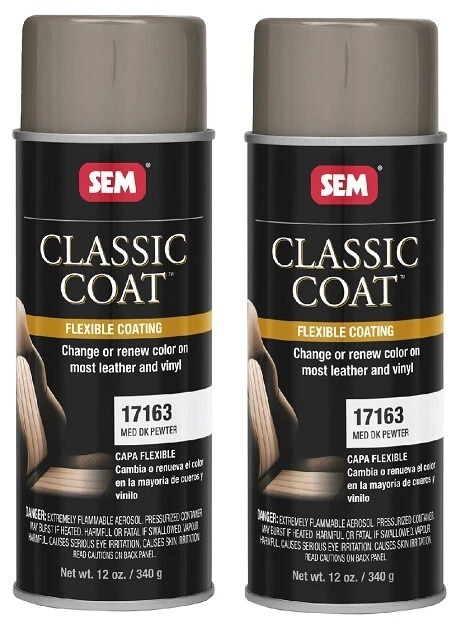 SEM 17163 Classic Coat Medium Dark Pewter for Interior Vinyl & Leather (2 Pack) - Image 1 of 1