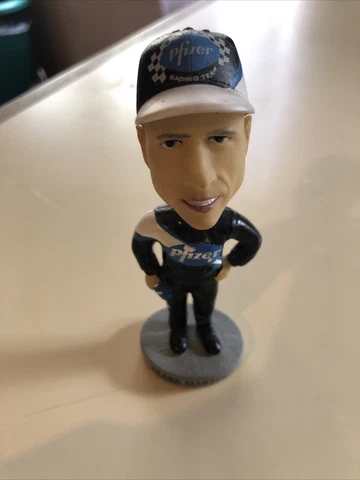 2003 Nascar Mark Martin Bobble Dobbles Series 3 Mini Bobble Head Pfizer. No Box Cover