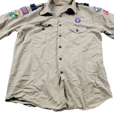 Boy Scouts of America BSA Shirt Mens XL Button Up Short Sleeve 100% Cotton - Image 1 of 4