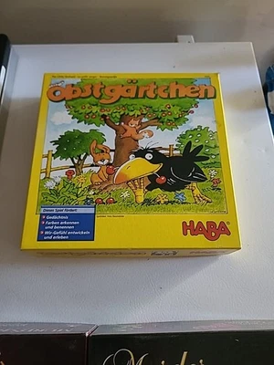 German Version Haba The Little Orchard Game Wooden Cherries & Raven Obstgartchen - Image 1 of 4