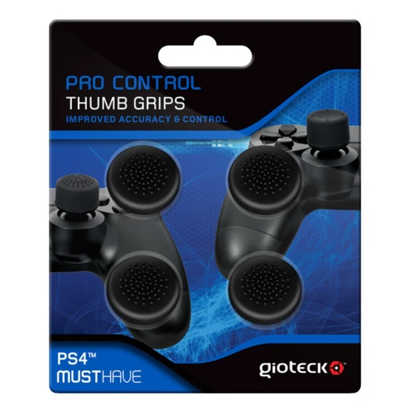 Gioteck Thumb-Grips ThumbStick Gummi Kappen Grip Caps Trigger für PS4 Controller - Bild 1 von 1