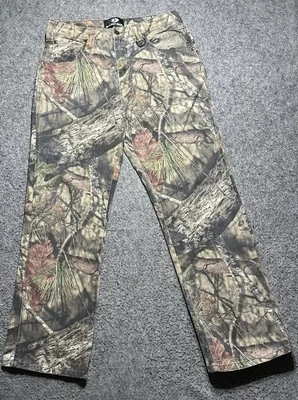 Pantalones de mezclilla de camuflaje Mossy Oak para hombre 32x31 piernas rectas caza al aire libre 100 % algodón Foto 1 de 4