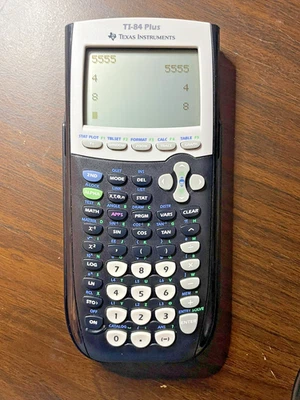 Texas Instruments TI-84 Plus Graphing Calculator  Black with Cover  - Image 1 of 4