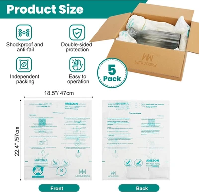 Paquete de 5 espuma de embalaje expansible de 18" x 23", espuma expansible para PC/com... Foto 1 de 4