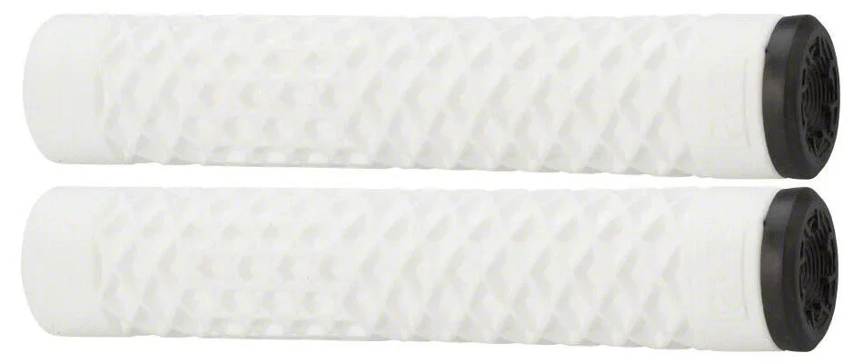 Cult Vans open end BMX flangeless bicycle grips with bar ends 150mm WHITE - Image 1 of 1
