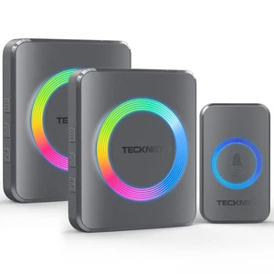 Wireless Doorbell, Doorbell IP65 Waterproof Twin Wall Plug-in Cordless - Picture 1 of 5