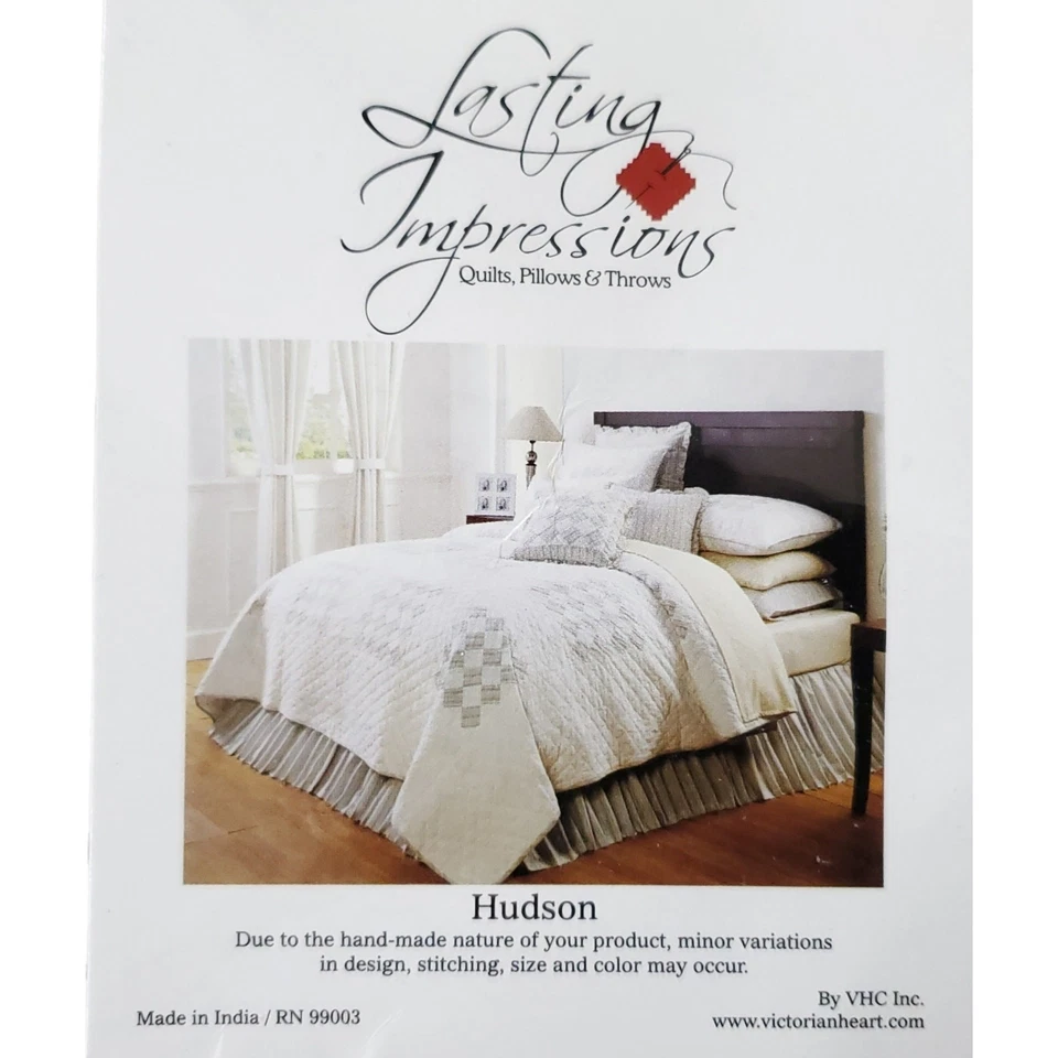Lasting Impressions by Victorian Heart Hudson Collection Almohada de Lujo Falsa Nueva en Paquete Foto 1 de 4