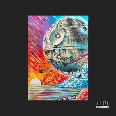 Death Star - Star Wars - 1/1 Original Artist Sketch Card (Signed) - Image 1 of 3