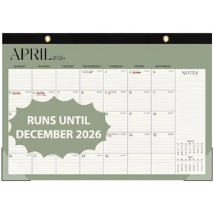 Desk Calendar 2025-2026, 21 Months (April 2025 to December 2026) - Large Size... - Picture 1 of 7