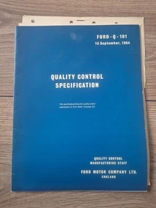 Ford Motor Company 1964 Quality Control Specifcation Staff Book Ford Q 101 - Picture 1 of 5