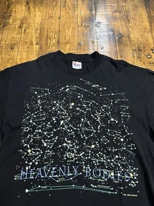 Camisa Vintage Heavenly Bodies 1992 Talla XL Hanes Liberty Graphics Stars Space - Imagen 1 de 12