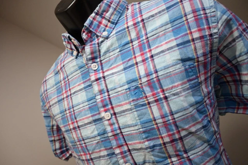 Penguin MunsingWear Dress Shirt Classic Fit Short Sleeve Plaid Mens Sz Large - Image 1 of 4