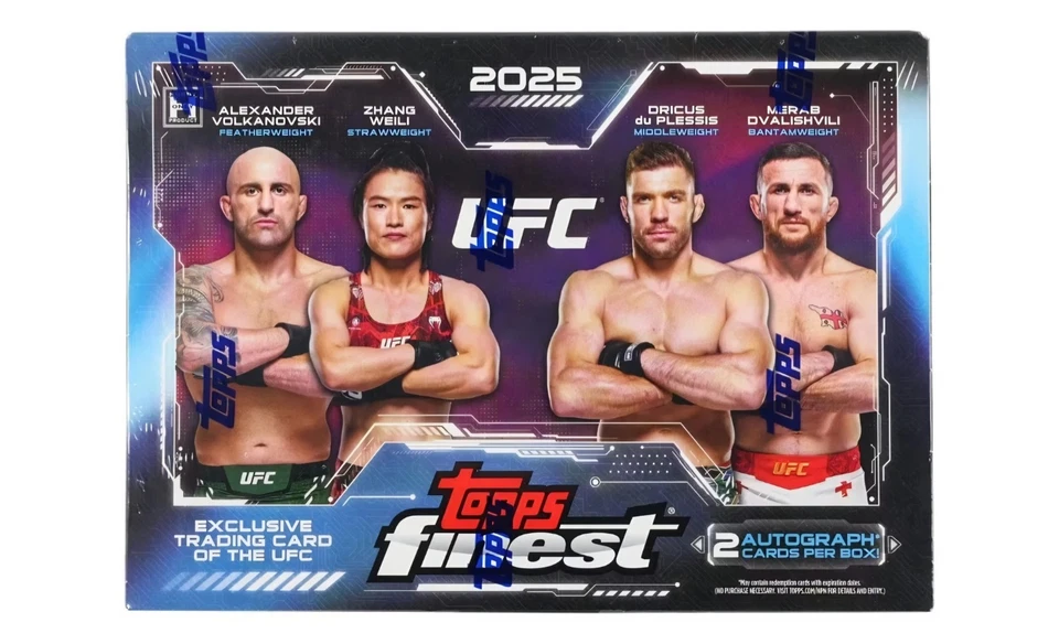 2025 Topps Finest UFC Hobby Box - Factory Sealed From Fresh Case - In Hand - Image 1 of 1