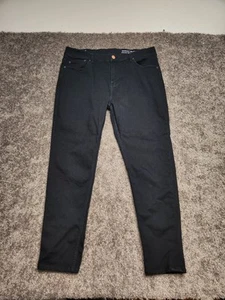 Mugsy Jeans Men 36x34 Darkest Blues Denim Mid Rise Stretch Dark Wash - Picture 1 of 8