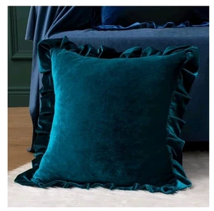 MIULEE Samt Überwurf Kissenbezüge, türkis, 18x18 Zoll Kissenbezug, nur 1 Bezug - Bild 1 von 5