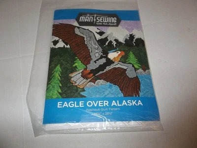 Man Sewing With Rob Appell “Eagle Over Alaska“ Applique Quilt Pattern - Image 1 of 2