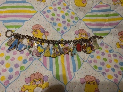 Disney Heavyweight Charm Bracelet Princesses Ariel, Cinderella, Belle, Etc - Image 1 of 2