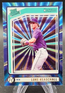2024 Panini Donruss #152 Luke Keaschall Rated Prospect Carolina Blue Laser /249 - Picture 1 of 2