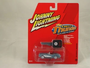 1958 CHEVY CORVETTE Convertible  Johnny Lightning 1:64  with Key-"New listing" - Picture 1 of 1