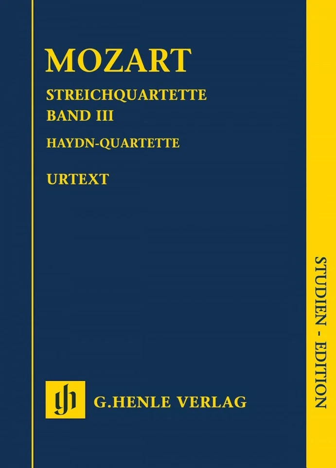 Mozart String Quartets Volume III Sheet Music Haydn Quartets 051487122 - Image 1 of 1