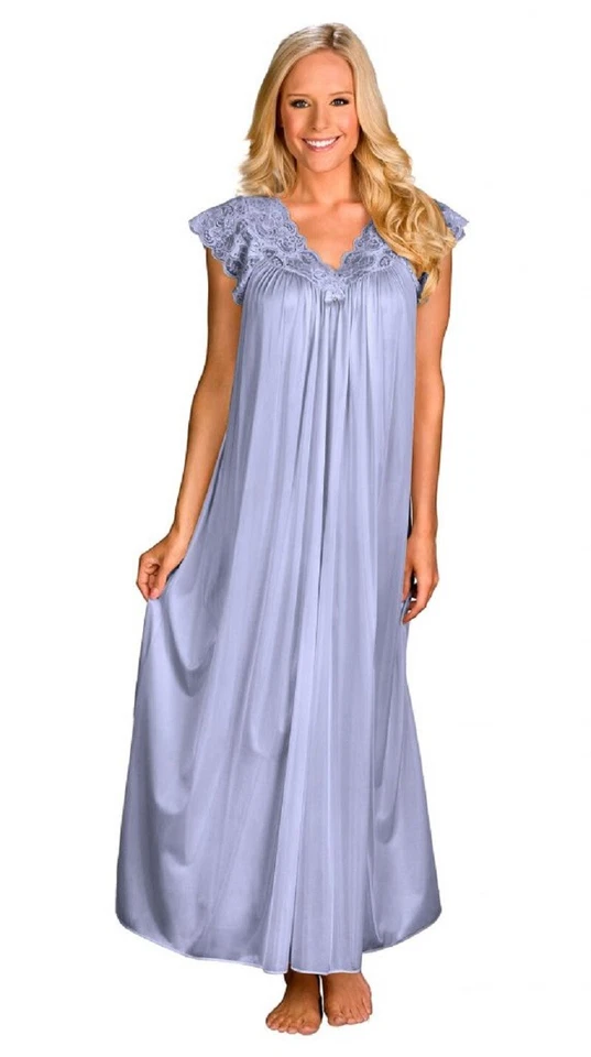 Camisón manga gorra de encaje largo Shadowline - 32737 Foto 1 de 1