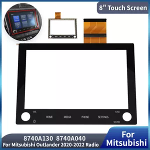 2 Knöpfen Autoradio 8" Touch Screen Digitizer für MITSUBISHI Outlander 2020-2022 - Bild 1 von 7