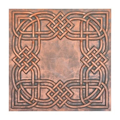 Tin ceiling Tiles Drop in Wall Panels for Cafe 2'X2' PL61 Rustic copper 10pcs - Image 1 of 4