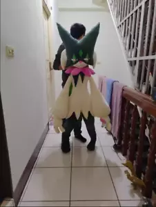 Peluche pupazzo Anime 1:1 gigante Meowscarada peluche cosplay regalo 59'' - Foto 1 di 9