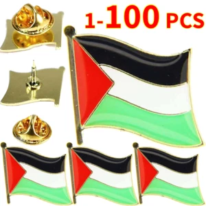 1-100X Palästina palästinensischer Diplomat Brosche Landflagge Reversnadel-Abzeichen!!! - Bild 1 von 15