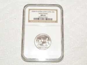 2004 D Wisconsin Extra Leaf Low NGC MS65 Original from 2004 Mint Error - Picture 1 of 15