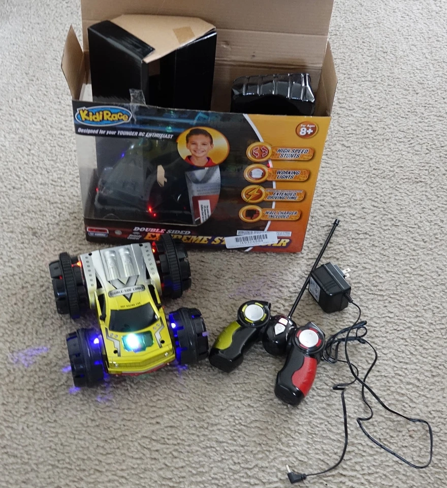 Kidirace FBA_LYSB019FYZ5YW-Toys Double Sided Remote Control RC Stunt Car - Image 1 of 3