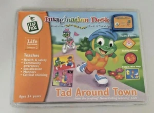 Leap Frog Leap Pad Imagination Desk ~ Tad Around Town ~ New Book & Cartridge - Picture 1 of 2