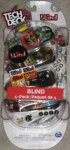 Tech Deck Diapasón CIEGO Paquete de 4 Set con Pegatinas, Ruedas Extra, Camiones - Imagen 1 de 1
