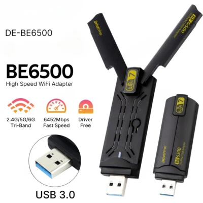USB 3.0 WiFi 7 Adapter Wireless Network Card WiFi Ethernet Adapter For Win10/11 - Image 1 of 4