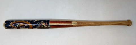 VTG 2001 World Series Arizona Diamondbacks US Flag MLB Mini Baseball Bat NT22 Cover