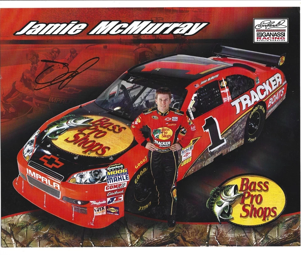 Folleto postal autografiado por Jamie McMurray 2010 bajo Pro Shops firmado Foto 1 de 1