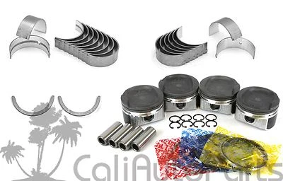 SE ADAPTA A: 00-08 TOYOTA CELICA MATRIX 1.8L 1ZZFE MOLLY PISTONES ANILLOS COJINETES DE MOTOR Foto 1 de 4