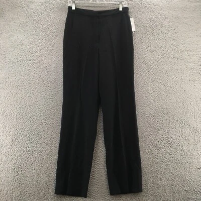 Pantalones de vestir Classiques Entier modernos de lujo para mujer 8 (29x32 real) negros con cremallera NUEVO Foto 1 de 4